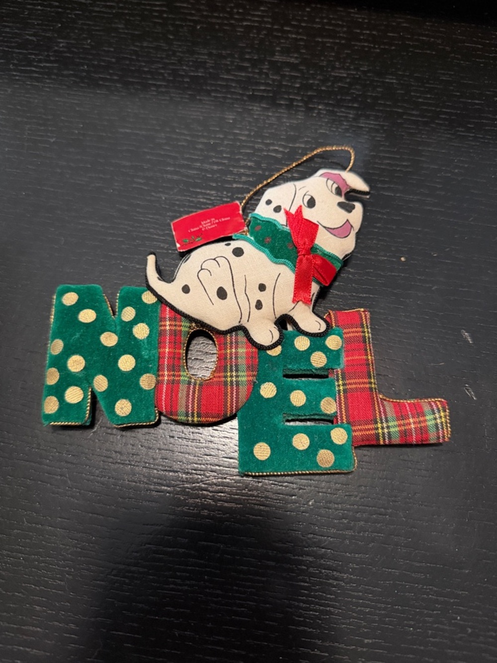 DISNEY 101 Dalmatians 'NOEL' Ornament